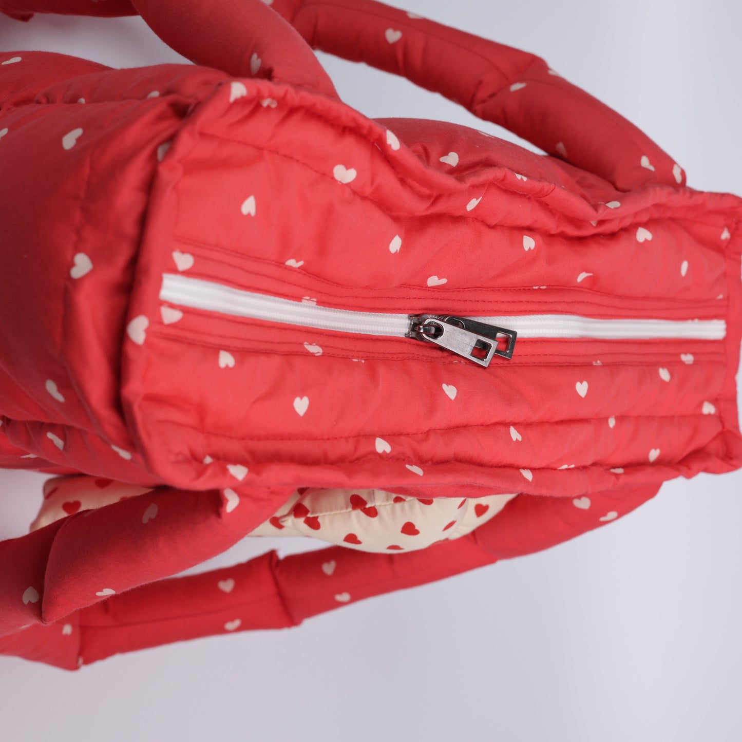 Red Heart Puffer Tote