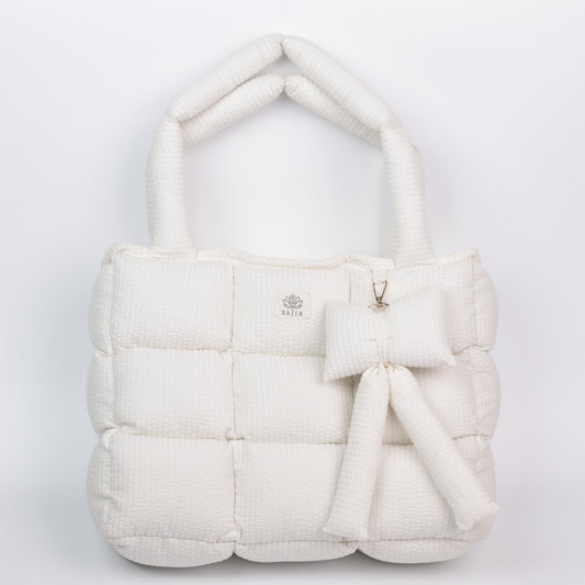 Ivory Cloud Tote Bag