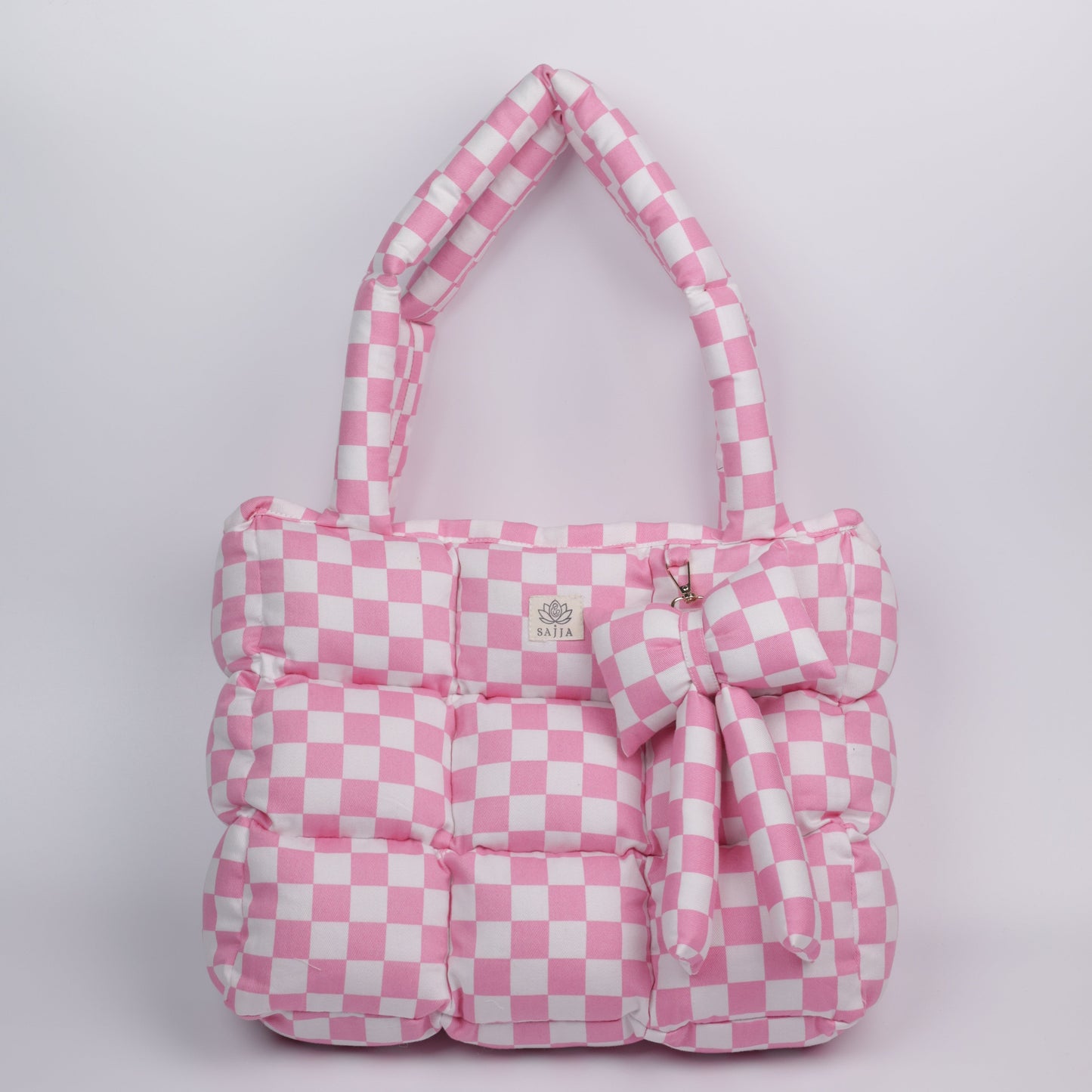 Pink Picnic Puffer Tote