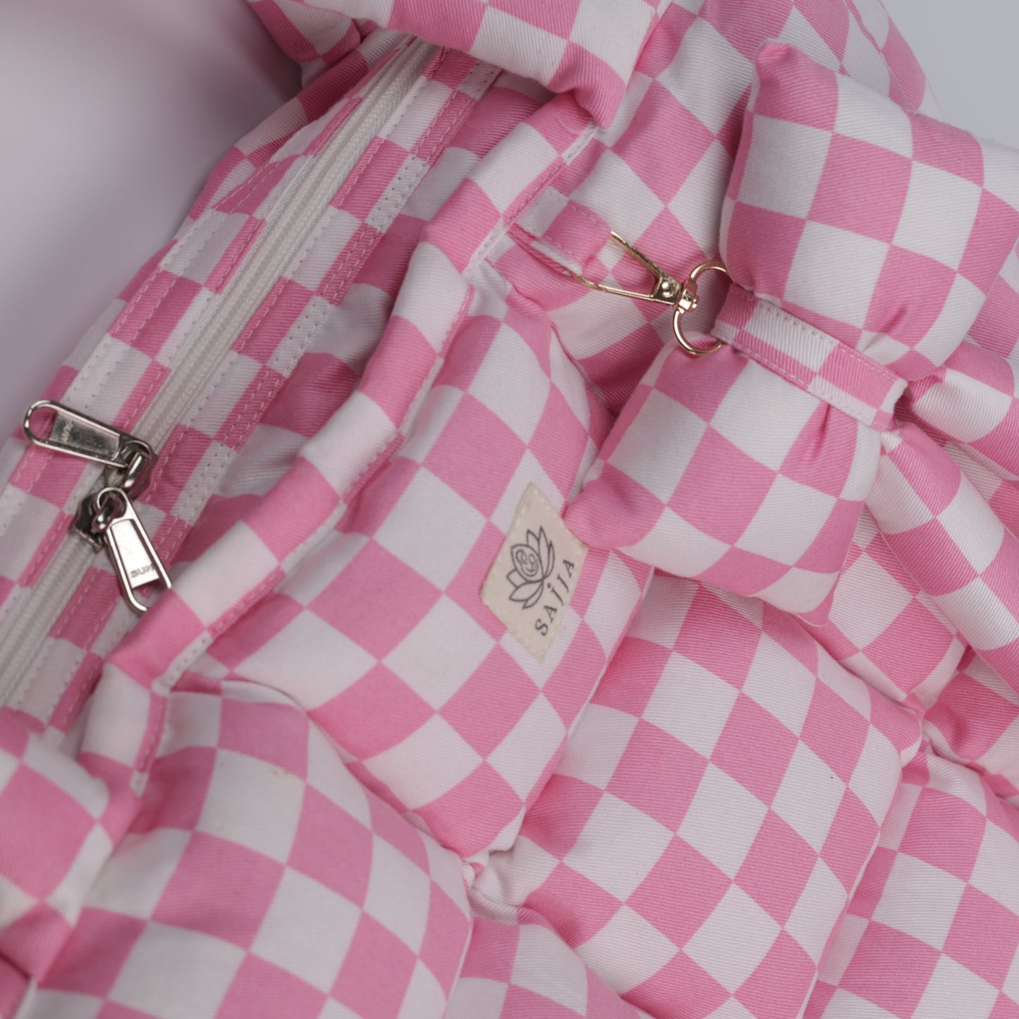 Pink Picnic Puffer Tote
