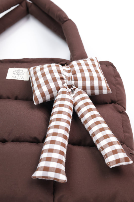 Mocha Cloud Puffer Tote