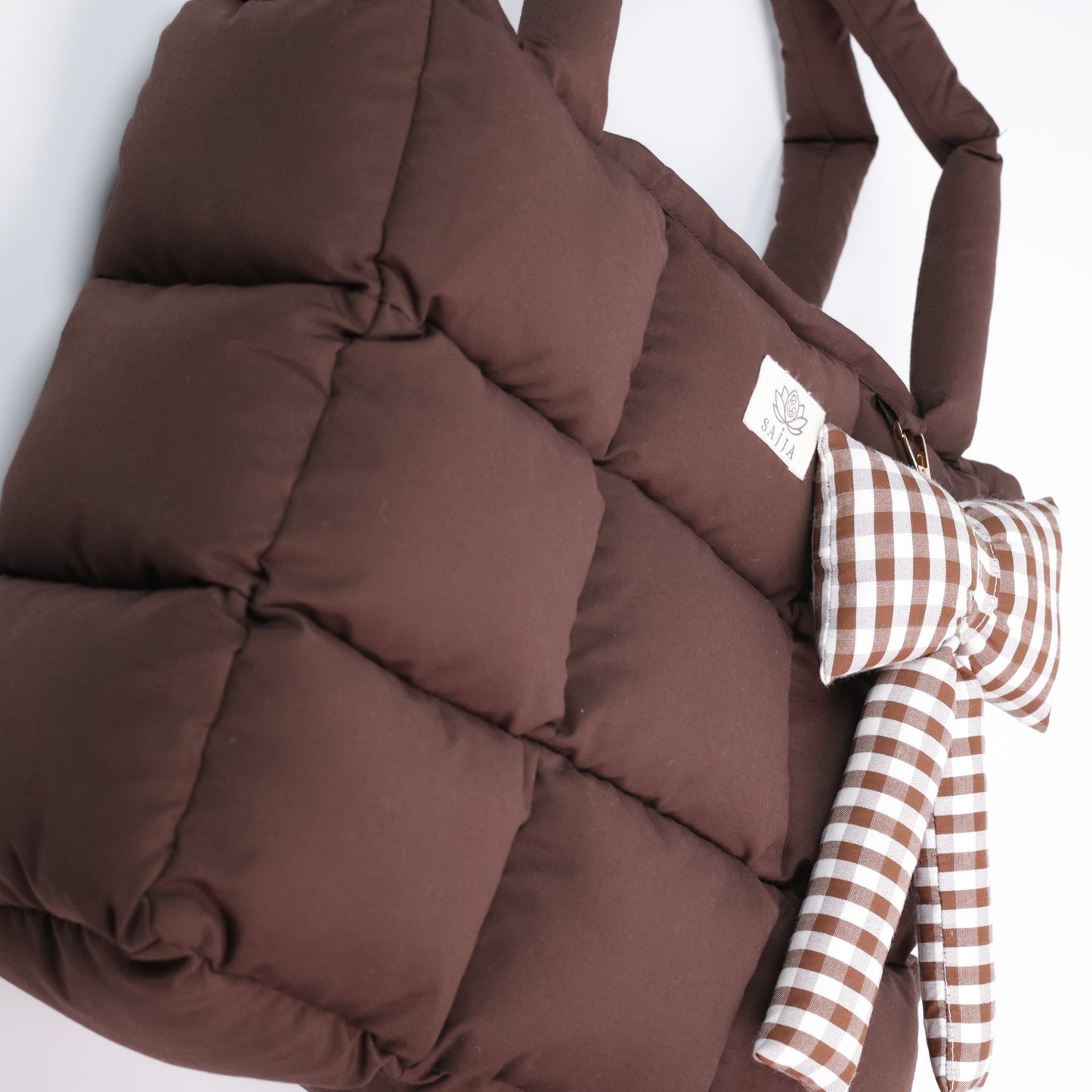 Mocha Cloud Puffer Tote