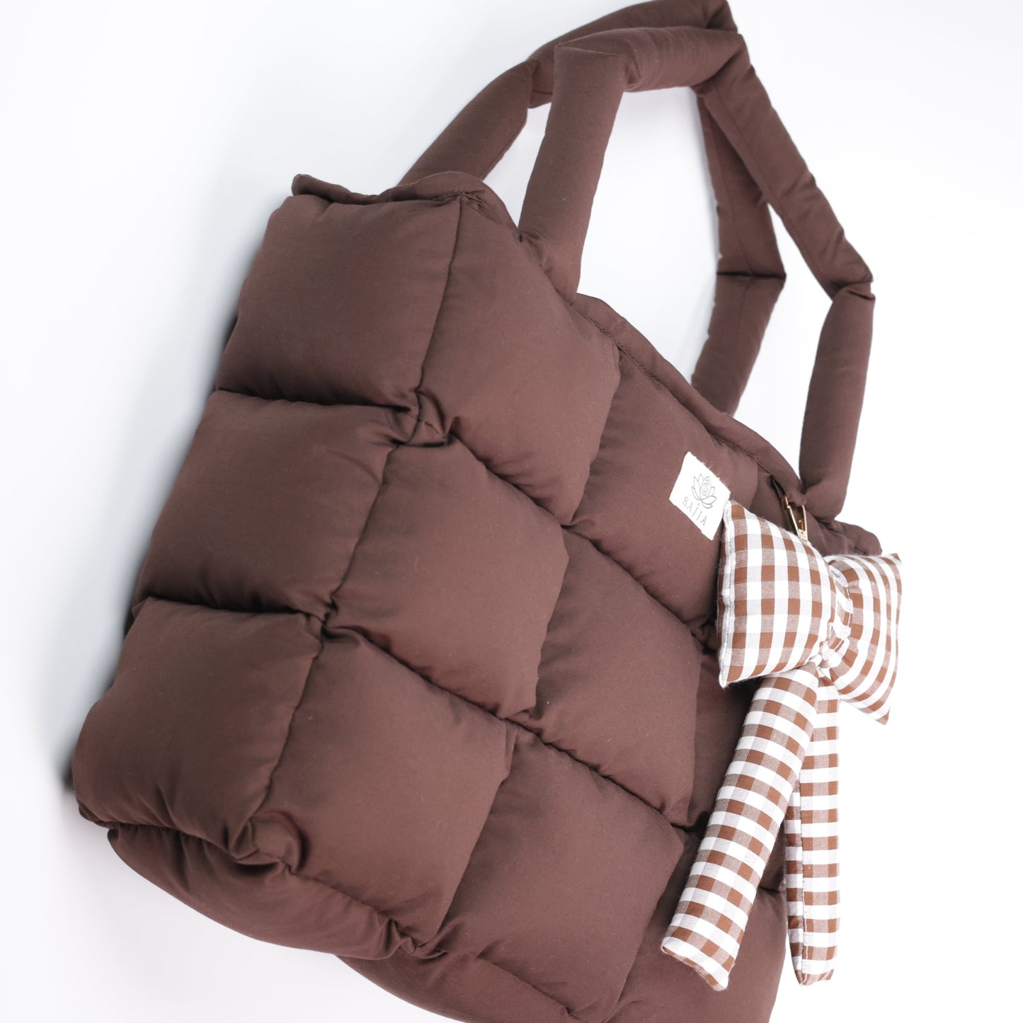 Mocha Cloud Puffer Tote