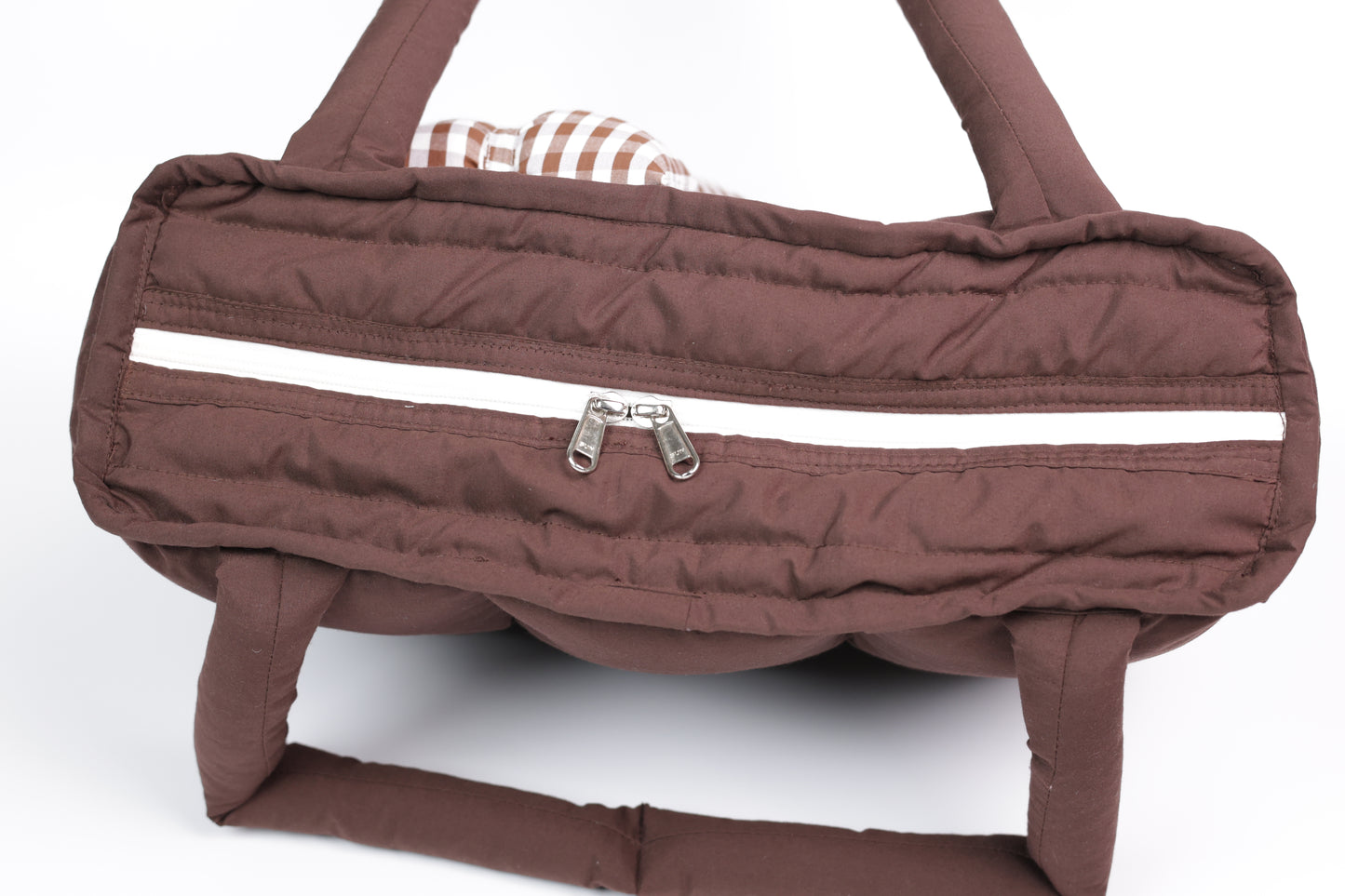 Mocha Cloud Puffer Tote