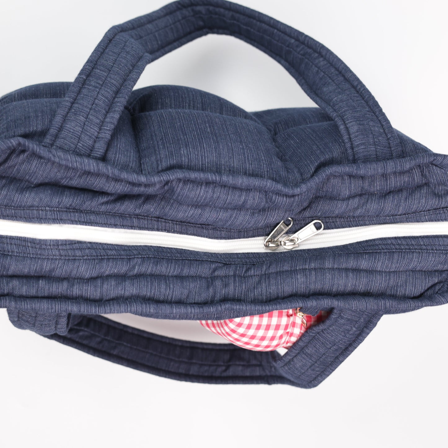 Denim Puffer Tote