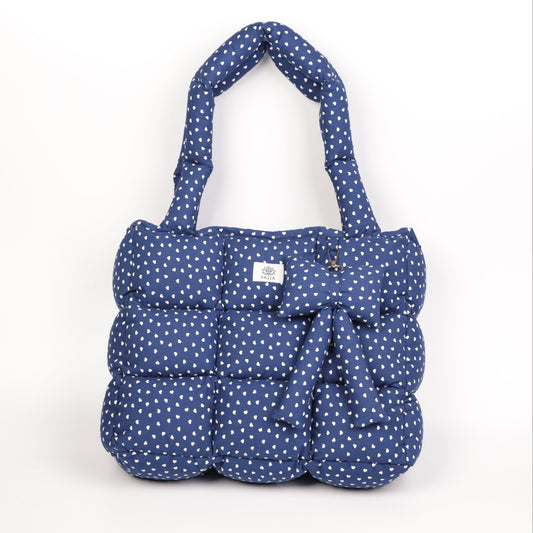 Heart Bloom Puffer Tote