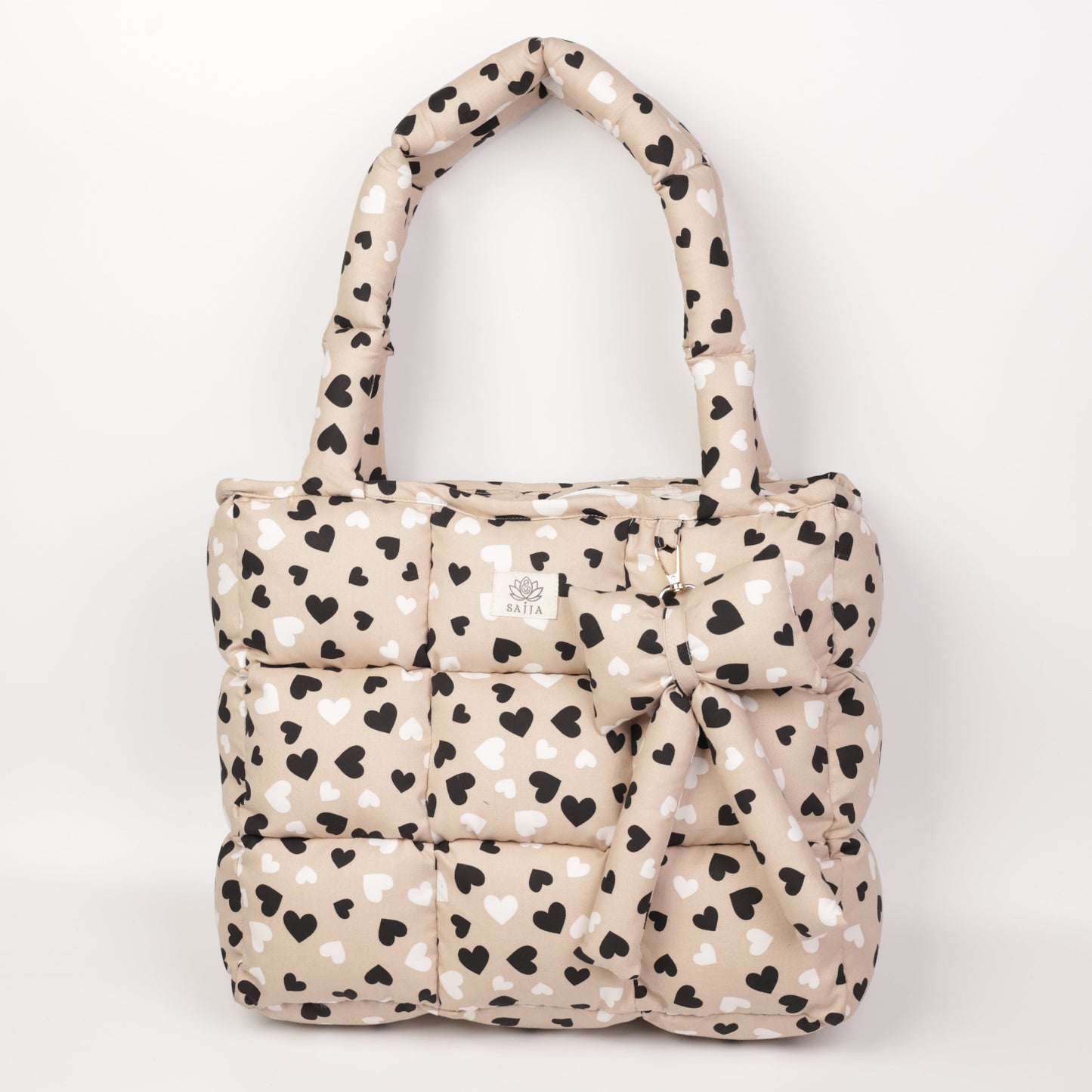 Heart Bloom Puffer Tote