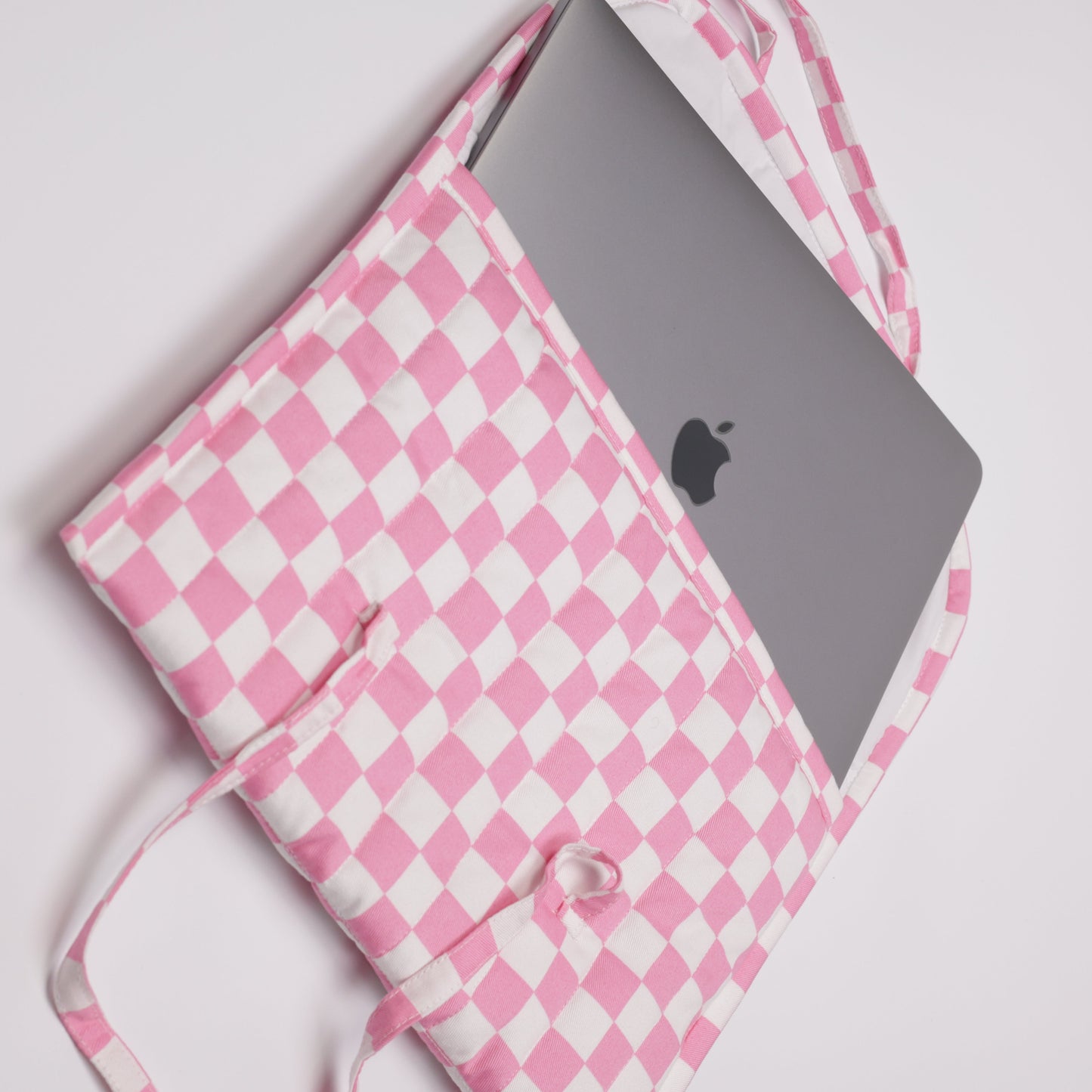 Blush Check Laptop Sleeve