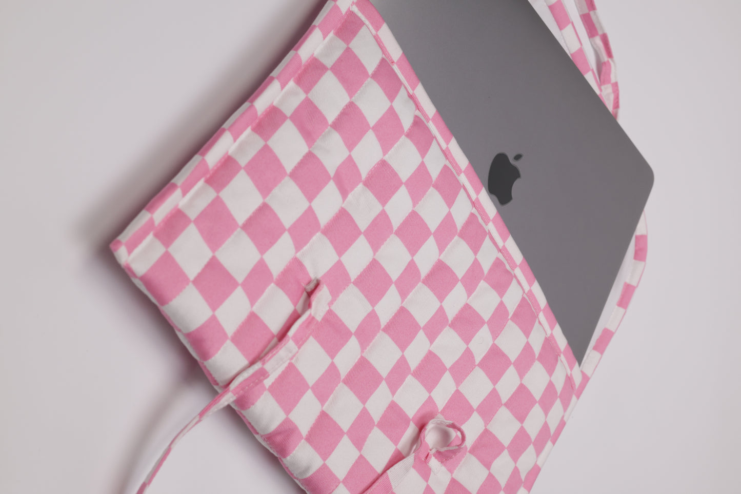Blush Check Laptop Sleeve