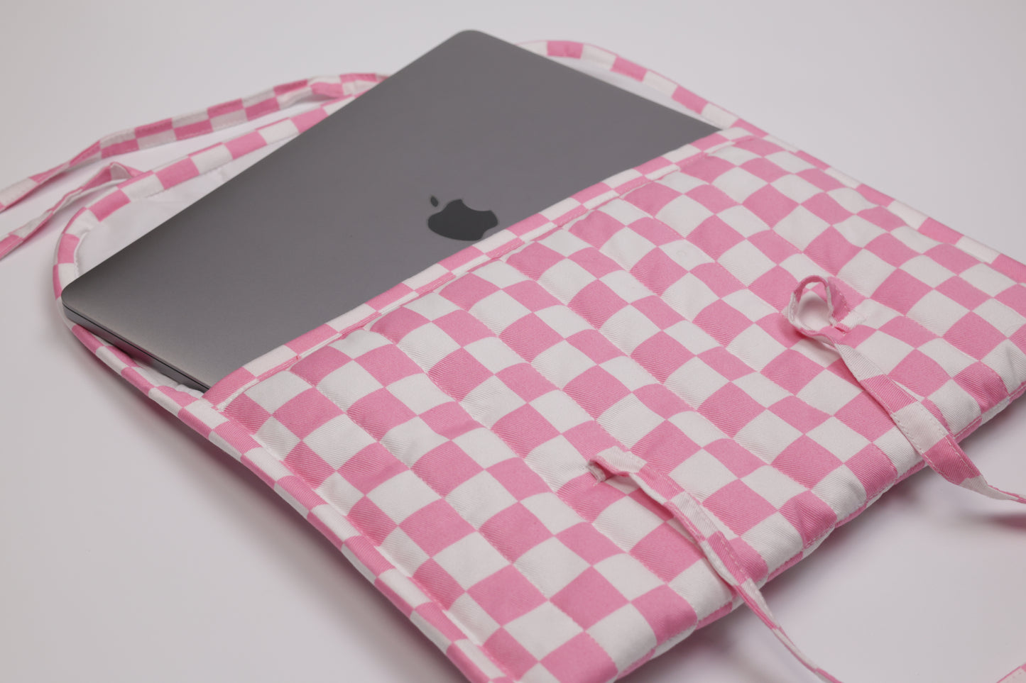 Blush Check Laptop Sleeve