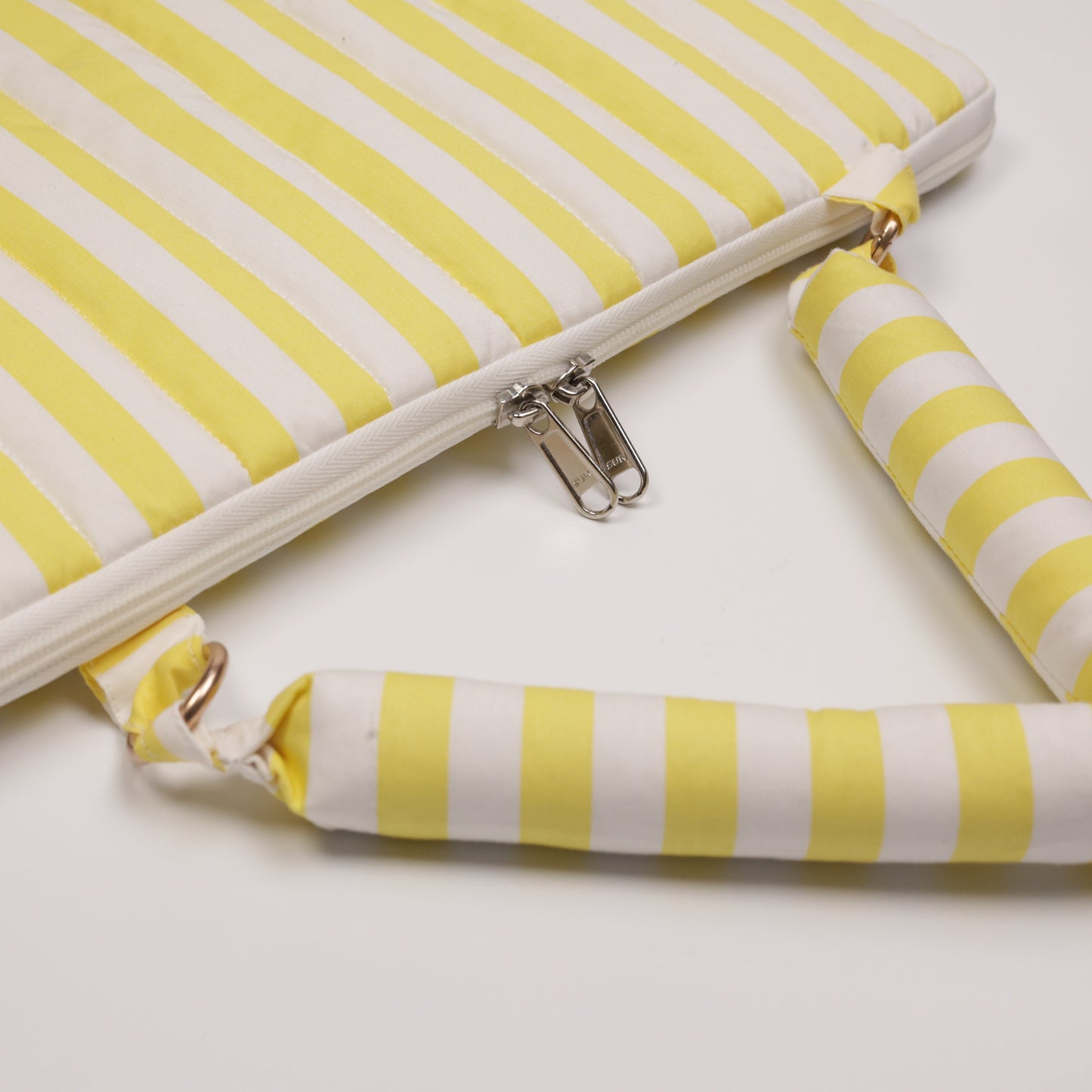 Sunshine Stripe Puffy Laptop Bag