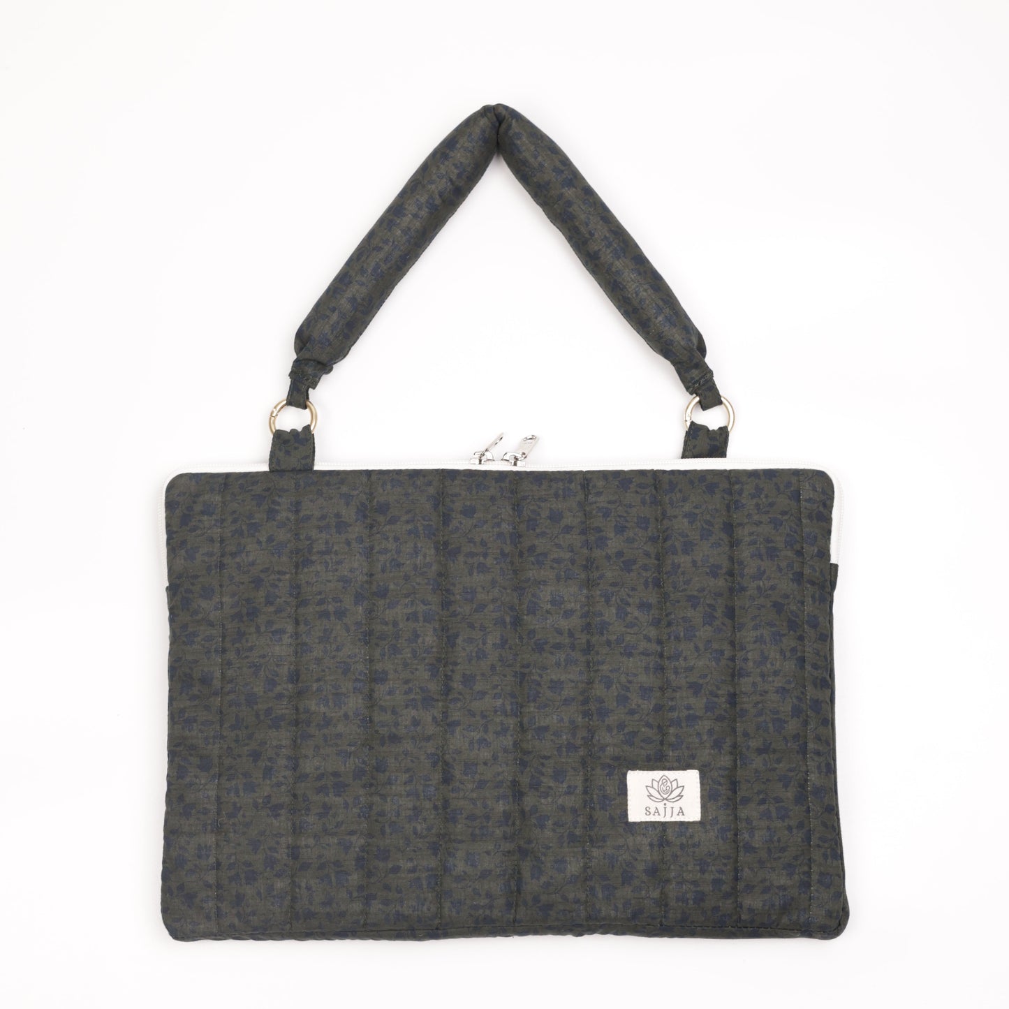Forest Bloom Puffy Laptop Bag