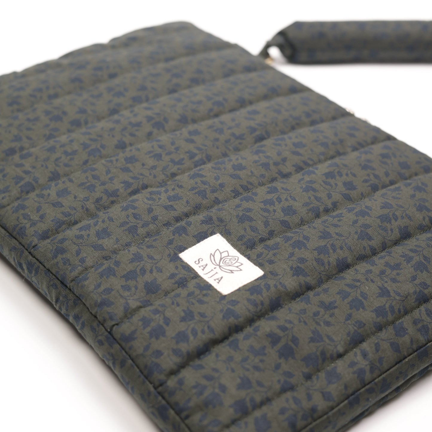 Forest Bloom Puffy Laptop Bag