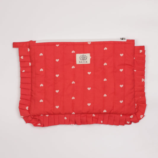 Sweetheart Frill Pouch