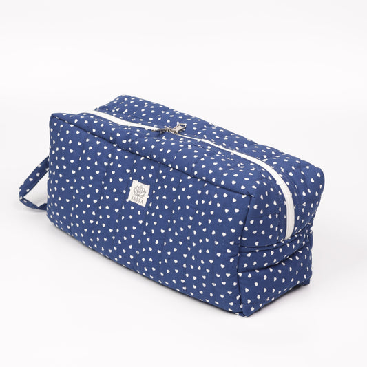 Blue Hearts Hair Essentials Case