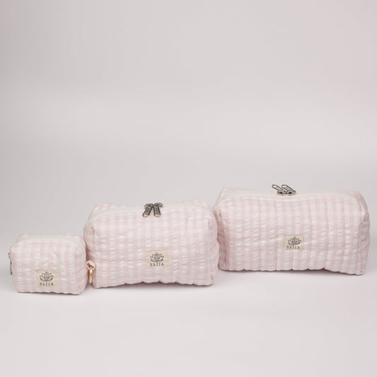 Pink Strip Travel Essentials Trio