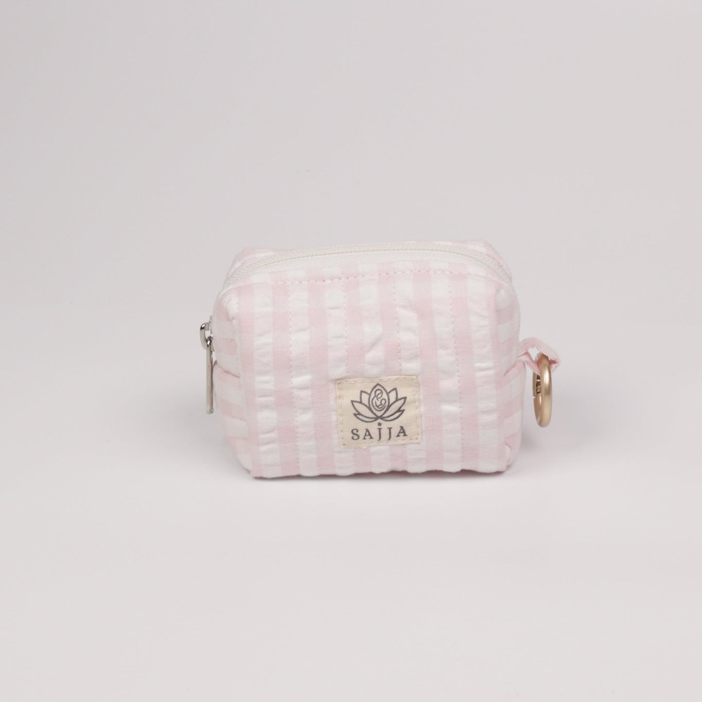 Pink Strip Coin Pouch