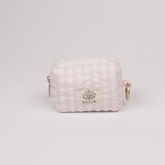 Pink Strip Coin Pouch