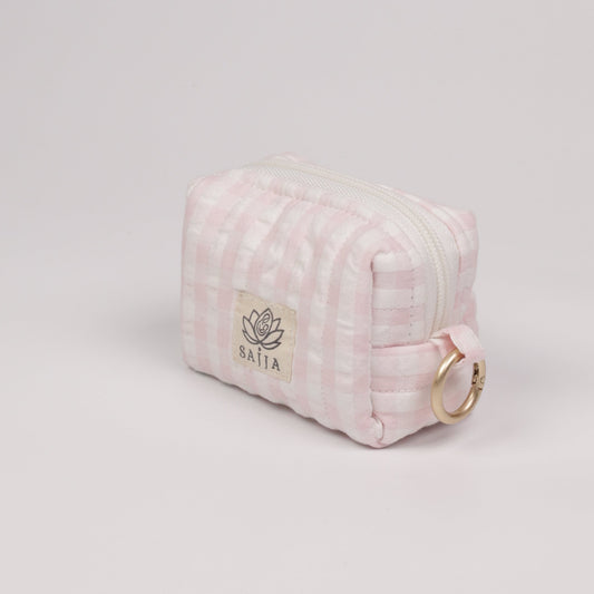 Pink Strip Coin Pouch